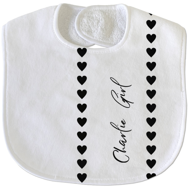 Custom Design - New Baby Bib - Closed and Folded