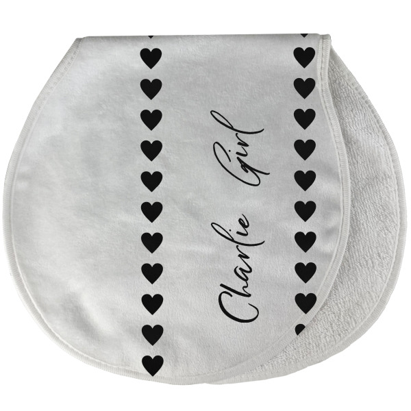 Custom Design - New Baby Burp Folded