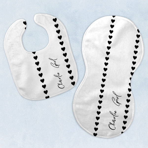 Custom Design Your Own Baby Bib & Burp Set