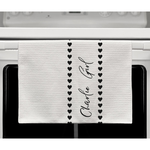 Custom Design - Waffle Weave Towel - Full Color Print - Lifestyle2 Image