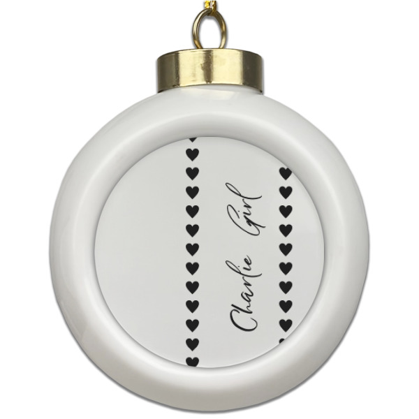 Custom Design Your Own Ceramic Ball Ornament