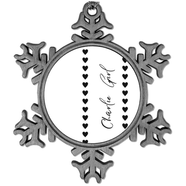 Custom Design Your Own Vintage Snowflake Ornament