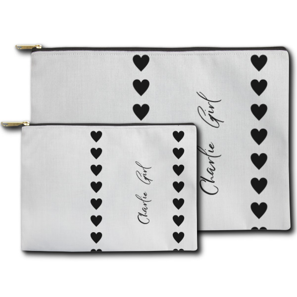 Custom Design - Zippered Pouches - Size Comparison