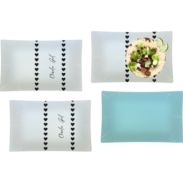 Custom Design - Set of Rectangular Dinner Plates