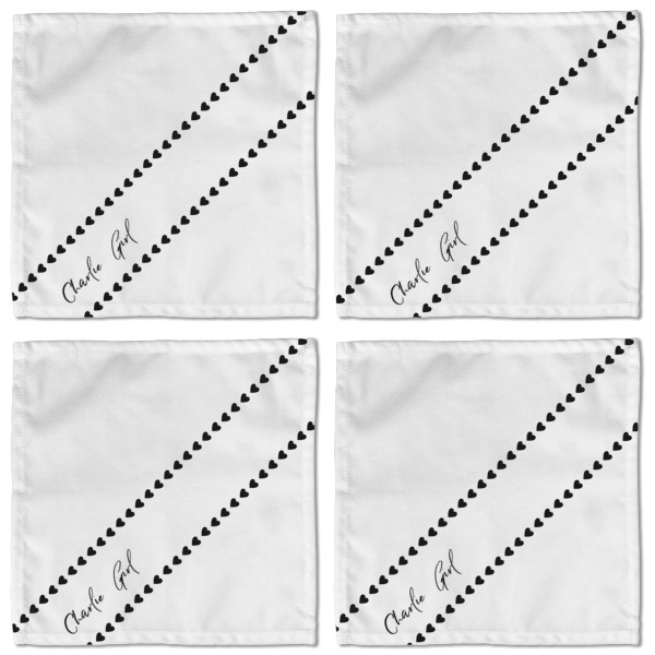 Custom Design - Cloth Napkins - Personalized Lunch (APPROVAL) Set of 4
