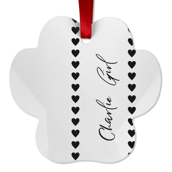 Custom Design - Metal Paw Ornament - Front