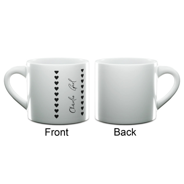 Custom Design - Double Shot Espresso Cup - Single - Front & Back