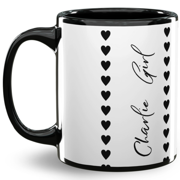 Custom Design Your Own 11 oz Coffee Mug - Black