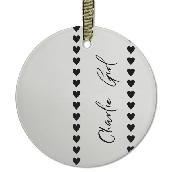 Custom Design - Frosted Glass Ornament - Round
