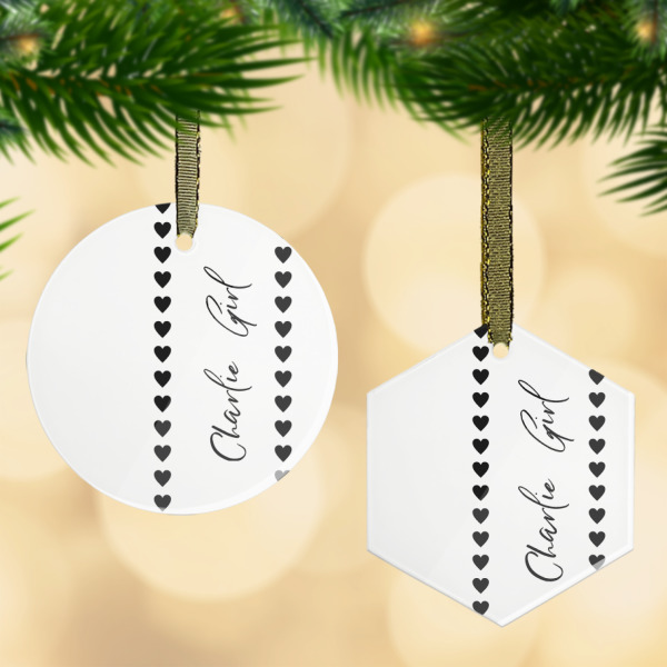 Custom Design Your Own Flat Glass Ornament
