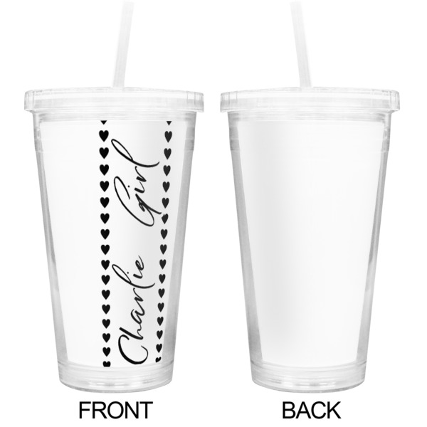 Custom Design - Double Wall Tumbler with Straw - Approval