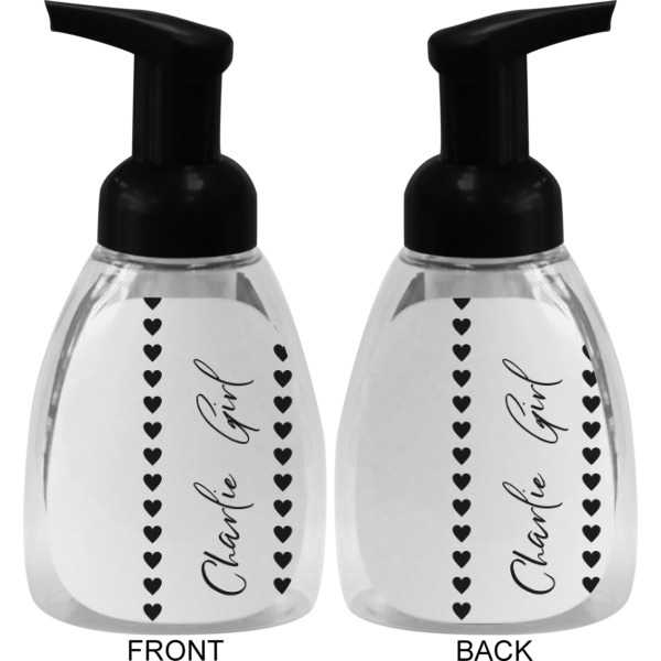 Custom Design - Foam Soap Bottle - Black - Front & Back