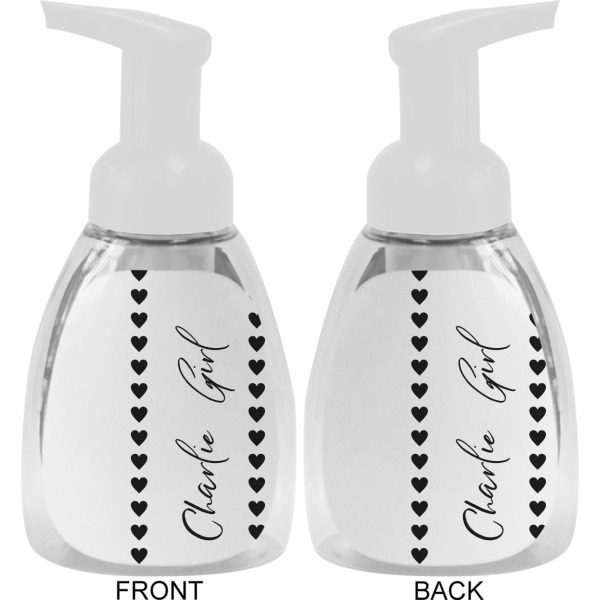 Custom Design - Foam Soap Bottle - White - Front & Back