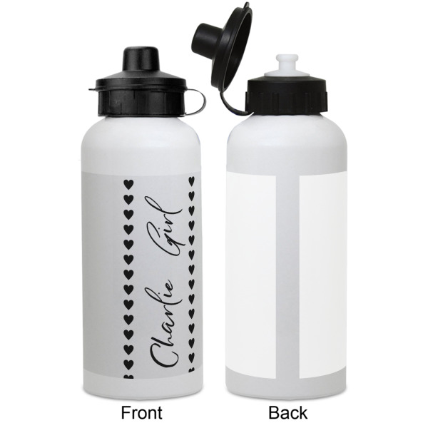 Custom Design - Aluminum Water Bottle - White APPROVAL