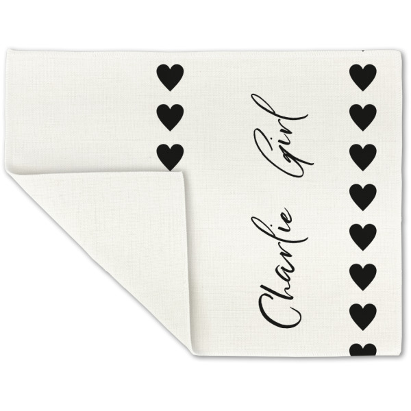 Custom Design - Linen Placemat - Folded Corner (single side)