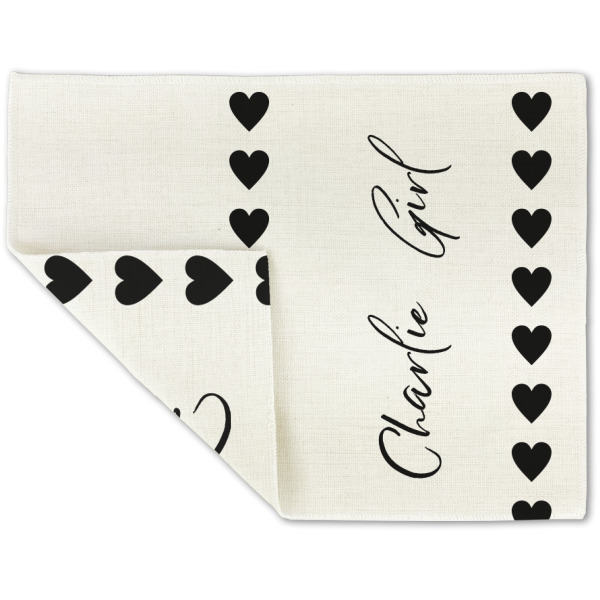 Custom Design - Linen Placemat - Folded Corner (double side)