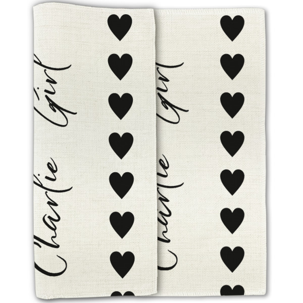 Custom Design - Linen Placemat - Double Sided - Folded Half