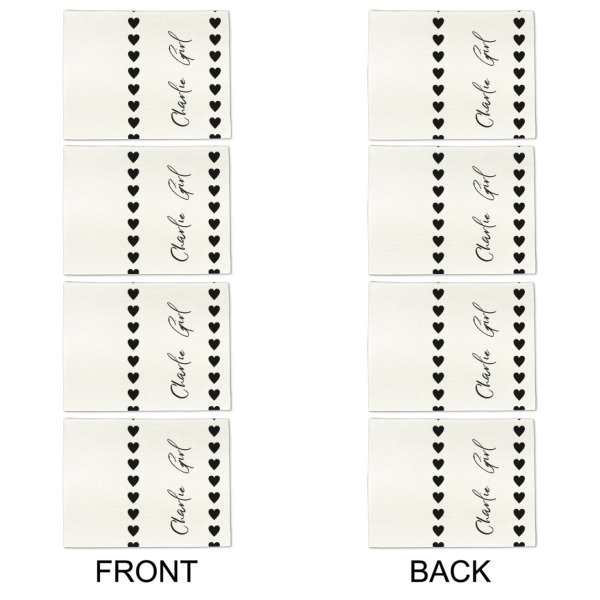 Custom Design - Linen Placemat - Double Sided - Approval - Set of 4