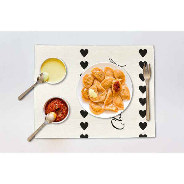 Custom Design - Linen Placemat - Single - Lifestyle