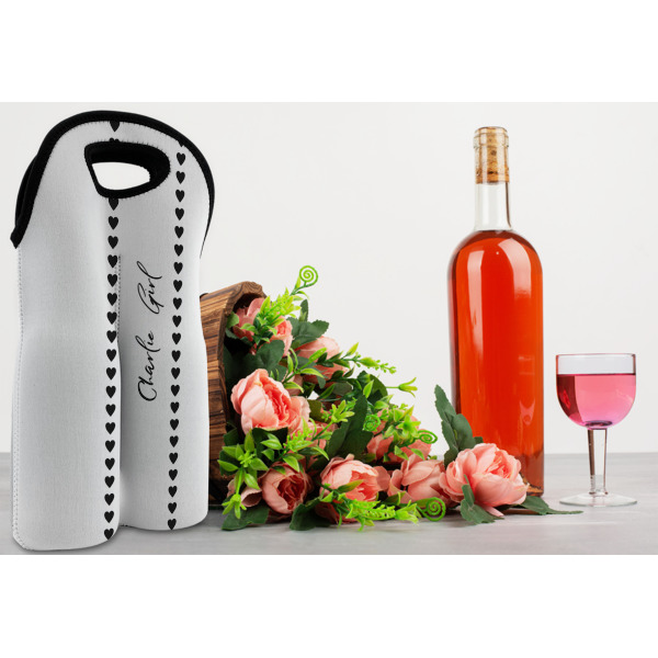 Custom Design - Double Wine Tote - In Context