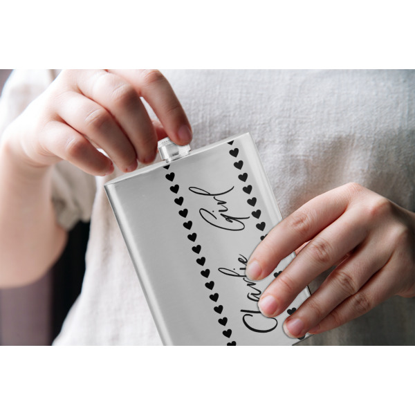 Custom Design - Stainless Steel Flask - LIFESTYLE 1