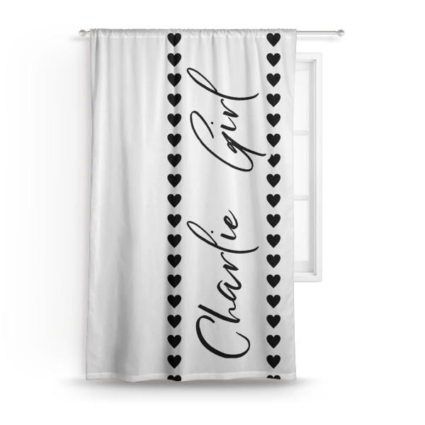 Custom Design - Custom Curtain With Window and Rod