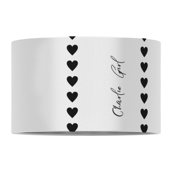 Custom Design - 12" Drum Lampshade - FRONT (Fabric)