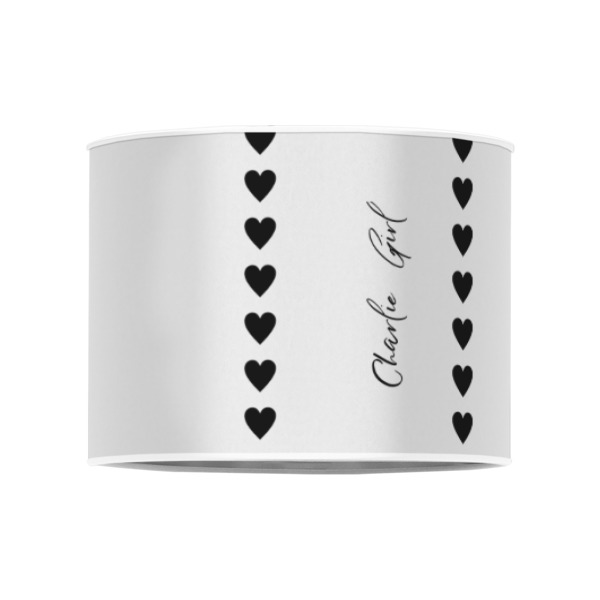 Custom Design - 8" Drum Lampshade - FRONT (Poly Film)