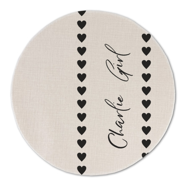 Custom Design - Round Linen Placemats - FRONT (Double Sided)