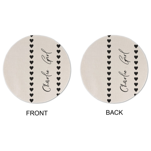 Custom Design - Round Linen Placemats - APPROVAL (double sided)