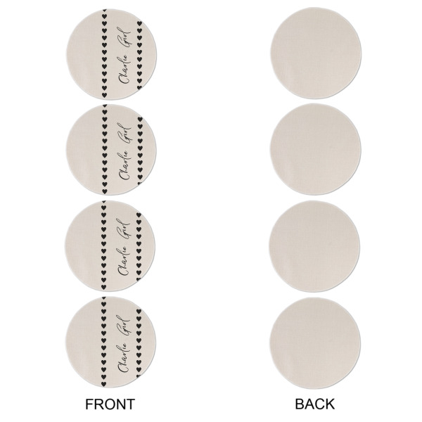 Custom Design - Round Linen Placemats - APPROVAL Set of 4 (single sided)