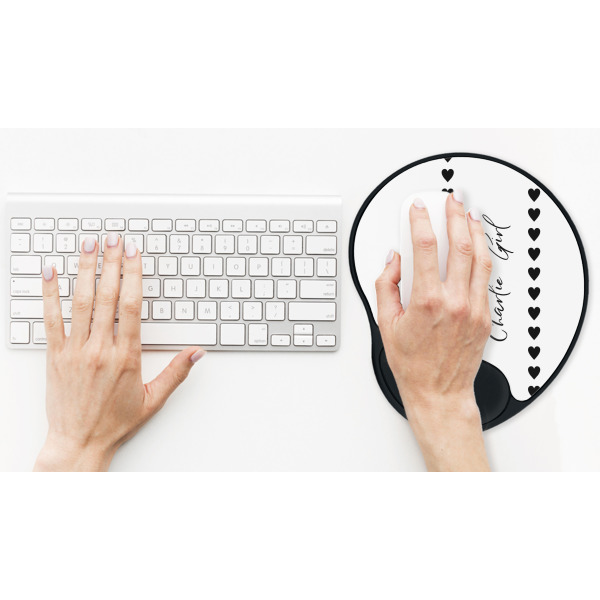 Custom Design - Mouse Pad with Wrist Rest - LIFESYTLE 2 (in use)