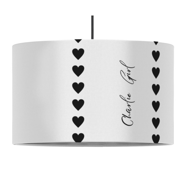 Custom Design - 12" Drum Lampshade - PENDANT (Fabric)