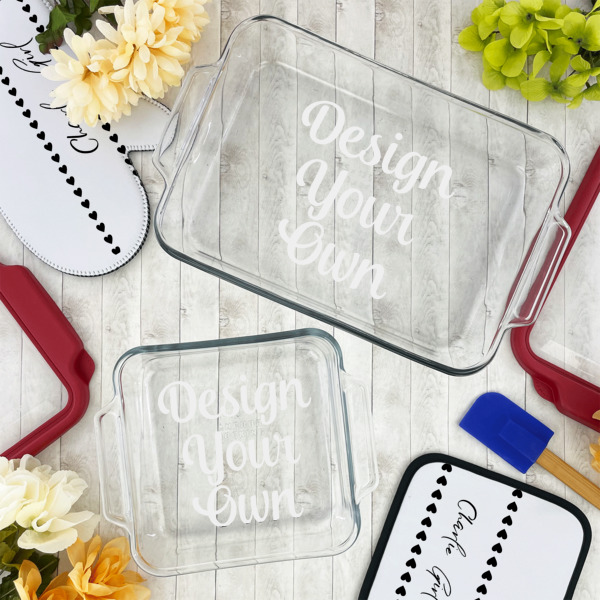 Custom Design - Glass Baking Dish Set - Lifestyle
