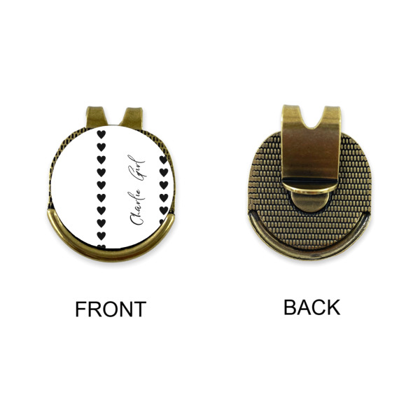 Custom Design - Golf Ball Hat Clip Marker - Apvl - GOLD