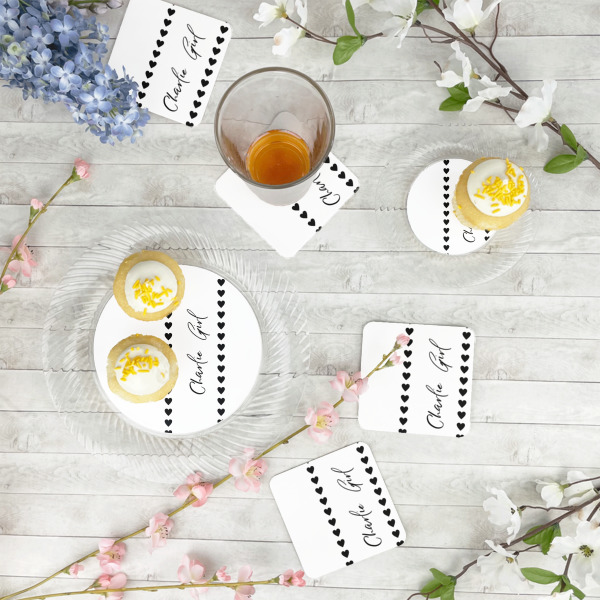 Custom Design - Plastic Party Appetizer & Dessert Plates - In Context