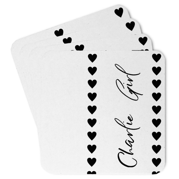 Custom Design Your Own Square Paper Coasters