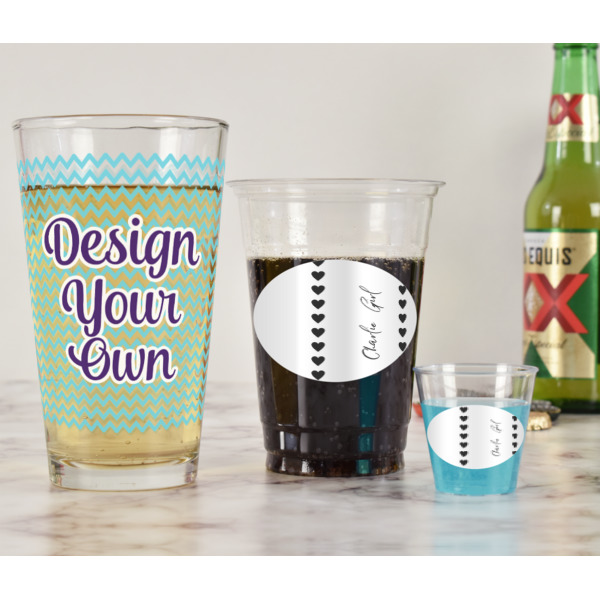 Custom Design - Pint Glass - Full Fill w Transparency - In Context