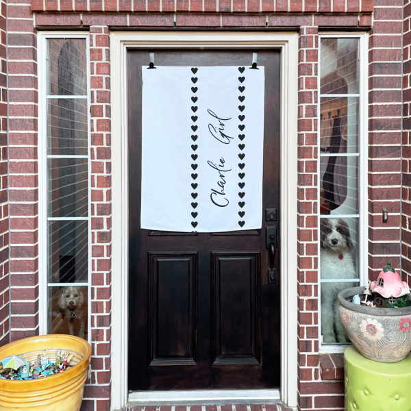 Custom Design - House Flags - Double Sided - (Over the door) LIFESTYLE