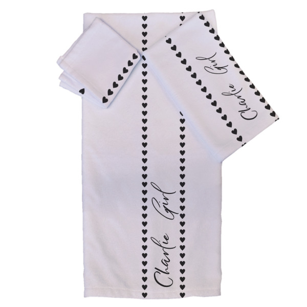 Custom Design Your Own Bath Towel Set - 3 Pcs