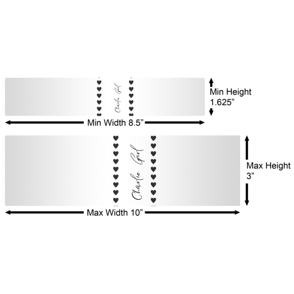 Custom Design - Water Bottle Labels w/ Dimensions