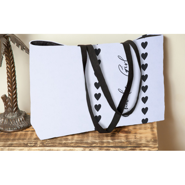 Custom Design - Tote w/Black Handles - Lifestyle View