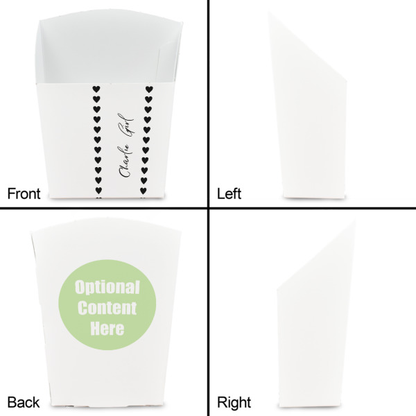 Custom Design - French Fry Favor Box - Front & Back View
