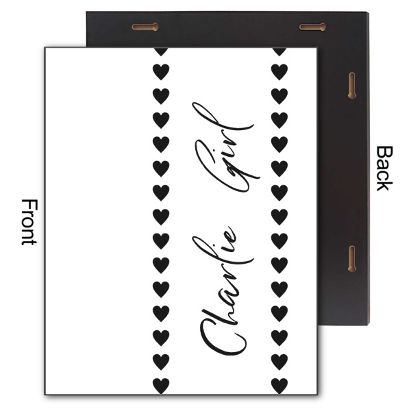 Custom Design - 11x14 Wood Print - Front & Back View