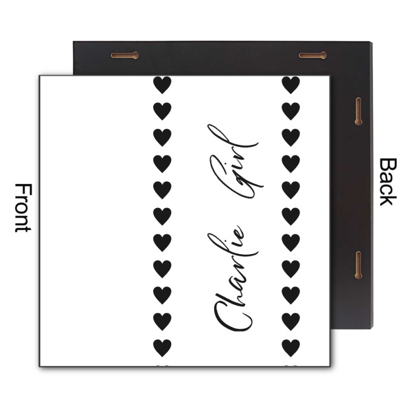 Custom Design - 12x12 Wood Print - Front & Back View