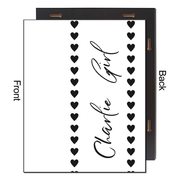 Custom Design - 16x20 Wood Print - Front & Back View