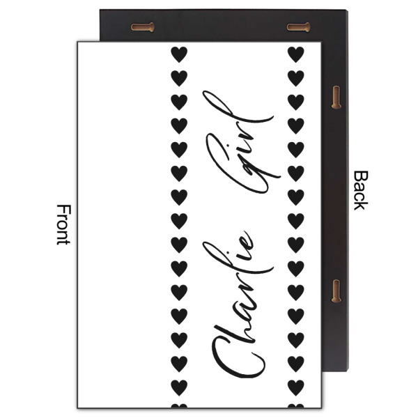 Custom Design - 20x30 Wood Print - Front & Back View