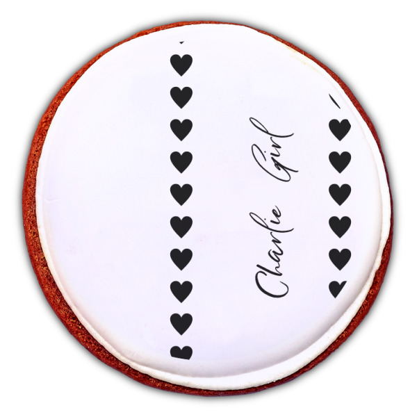 Custom Design - Printed Icing Circle - Large - On Cookie