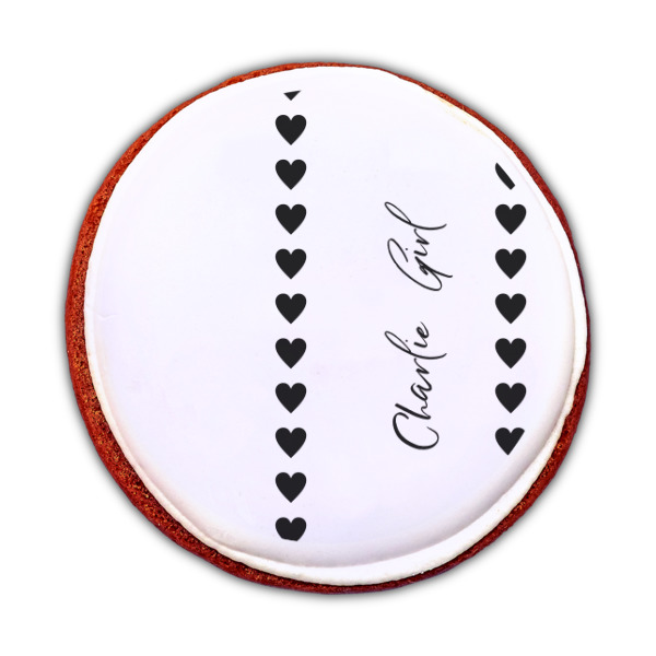 Custom Design - Printed Icing Circle - Medium - On Cookie