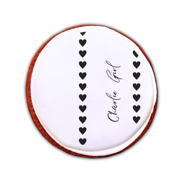 Custom Design - Printed Icing Circle - Small - On Cookie